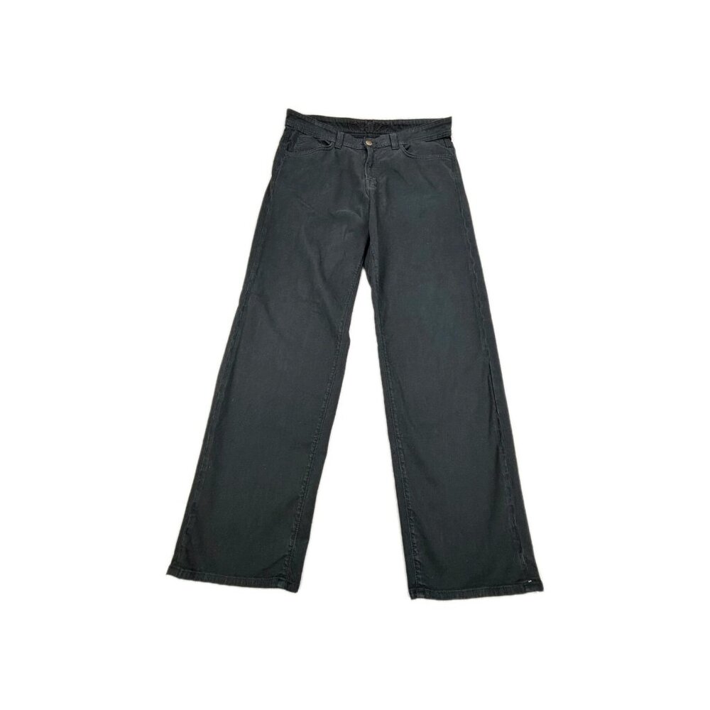 Straight Down Jeans Men 36/32 Black Denim Dark Wash Straight Leg Classic Zip Fly